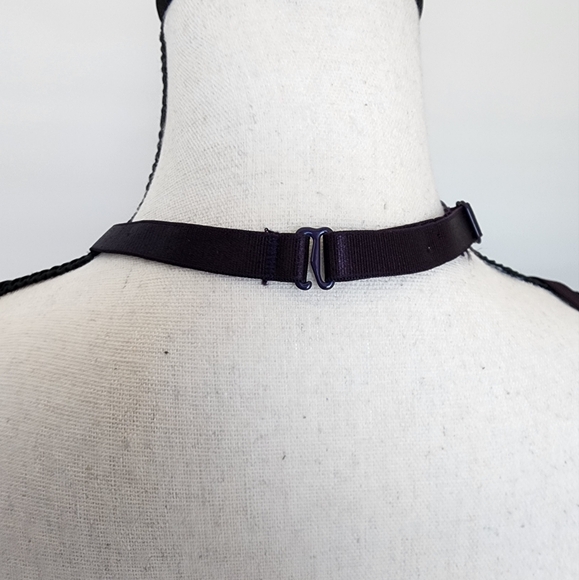 1x Dreamgirl Dark Purple Lingerie Set - Picture 3 of 6